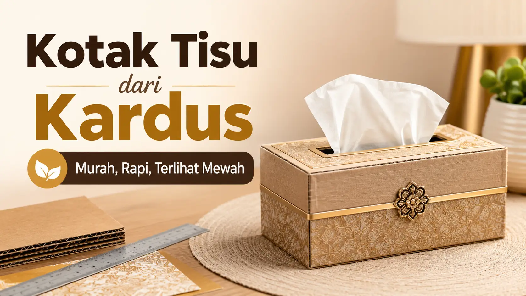 Kotak Tisu dari Kardus