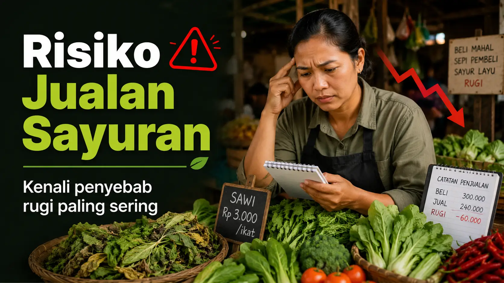 resiko jualan sayur